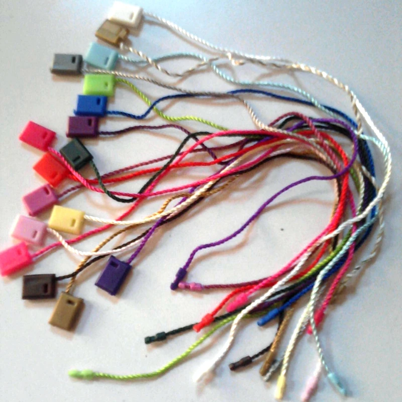 1000pcs 18cm Length String Seal Garment Hang tag String Lock Tag Seal Black White Colorful string tag
1000pcs 18cm Length String Seal Garment Hang tag String Lock Tag Seal Black White Colorful string tag