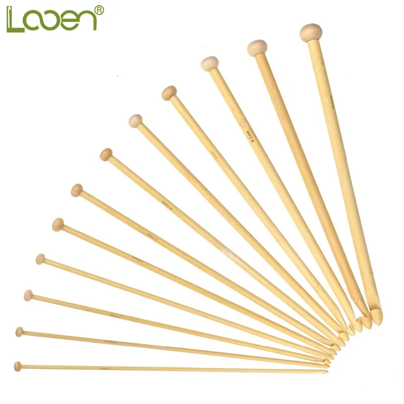 Looen Brand 12 Size 25cm Bamboo Crochet Hooks Weave Yarn Knitting Needles Knit 3mm-10mm DIY Knitting Tools For Mother's Day Gift
Looen Brand 12 Size 25cm Bamboo Crochet Hooks Weave Yarn Knitting Needles Knit 3mm-10mm DIY Knitting Tools For Mother's Day Gift