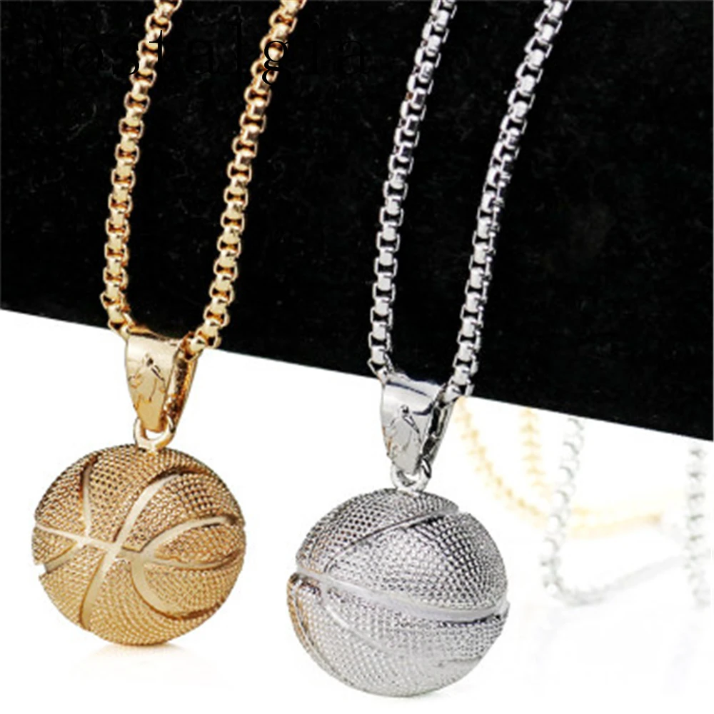 3D Basketball Necklaces Silver Color Pendant Sports Hip Hop Jewelry homme Stainless Steel Chain For Men Women Best Gifts 2018
3D Basketball Necklaces Silver Color Pendant Sports Hip Hop Jewelry homme Stainless Steel Chain For Men Women Best Gifts 2018
