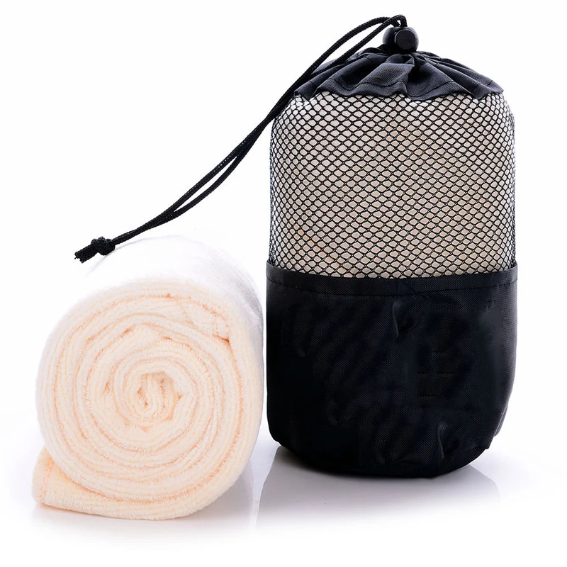 Fast Quick Drying Towel Microfiber Travel Towel Swimming Camping Microfiber Cloth with Mesh Bag Beach towels for Outdoor Sport