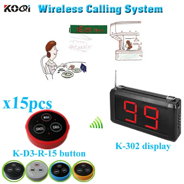 Restaurant Wireless Paging System Hot Sell Restaurant Equipment With Display And Call Buzzer (1 display+ 15 table bell button)
Restaurant Wireless Paging System Hot Sell Restaurant Equipment With Display And Call Buzzer (1 display+ 15 table bell button)