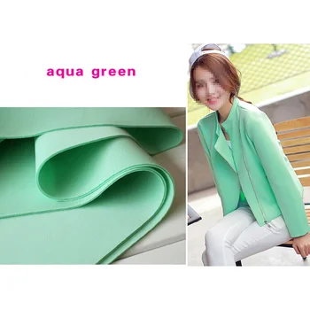 Aqua Green Neoprene Fabric Wholesale Spandex Stretch Excellent Drapery Material for Coat Dress
Aqua Green Neoprene Fabric Wholesale Spandex Stretch Excellent Drapery Material for Coat Dress
