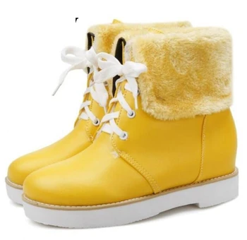 Chaussure Femme Wedge Winter Shoes Woman Women Platform Fashion Ladies Ankle Snow Boots Casual Lace Up Sapato Feminino G61262
Chaussure Femme Wedge Winter Shoes Woman Women Platform Fashion Ladies Ankle Snow Boots Casual Lace Up Sapato Feminino G61262