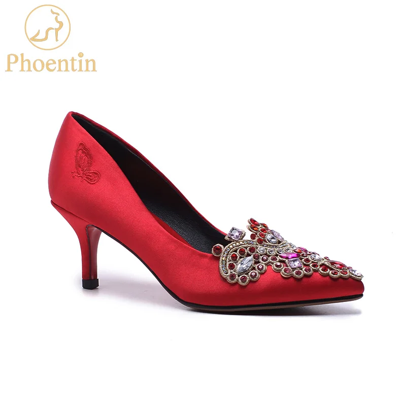 Phoentin china red wedding shoes crystal colorful 2019 thin high heels pointed toe women pumps elegant silk bridal shoes FT416
Phoentin china red wedding shoes crystal colorful 2019 thin high heels pointed toe women pumps elegant silk bridal shoes FT416