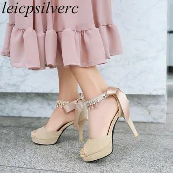 Women's Sandals Super High Heels Flock Crystal Button Peep Toe Platform 2019 New Sexy Fashion Spring Summer Black Big Size 34-43
Women's Sandals Super High Heels Flock Crystal Button Peep Toe Platform 2019 New Sexy Fashion Spring Summer Black Big Size 34-43