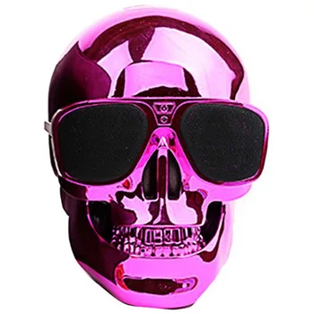 

Sunglass Skull Head Shape Wireless Bluetooth Speaker Portable Subwoofer Multipurpose NFC Speakers for Smart iphone xiaomi PC