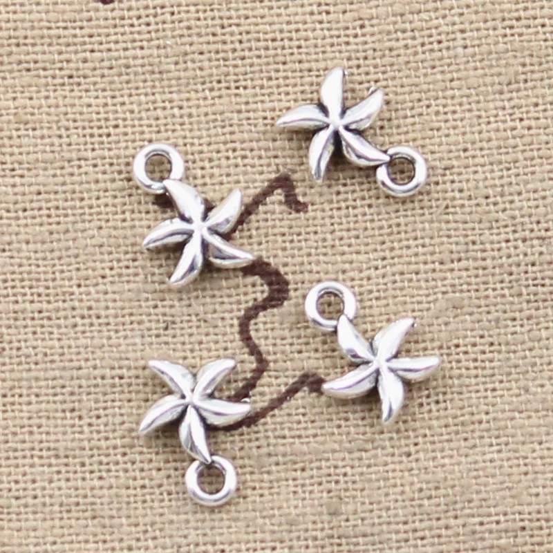 50pcs Charms double sided lovely starfish star 11x8mm Antique Silver Plated Pendants Making DIY Handmade Tibetan Silver Jewelry 
50pcs Charms double sided lovely starfish star 11x8mm Antique Silver Plated Pendants Making DIY Handmade Tibetan Silver Jewelry