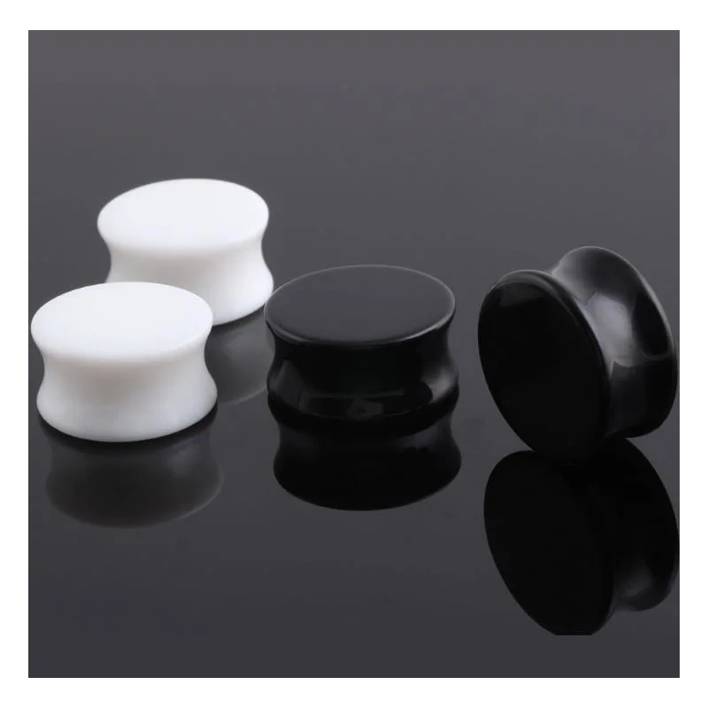 Pair White&Black Acrylic Ear Tunnel Plug Simple Styles Ear Gauges Piercing Double Curved Saddle Expander Stretcher Body Jewelry
Pair White&Black Acrylic Ear Tunnel Plug Simple Styles Ear Gauges Piercing Double Curved Saddle Expander Stretcher Body Jewelry