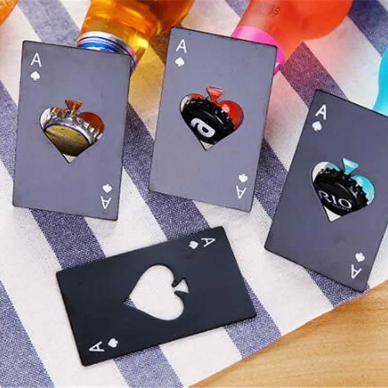 Poker Card Beer Bottle Opener Personalized Stainless Steel Credit Card Bottle Opener Card of Spades Bar Tool
Poker Card Beer Bottle Opener Personalized Stainless Steel Credit Card Bottle Opener Card of Spades Bar Tool