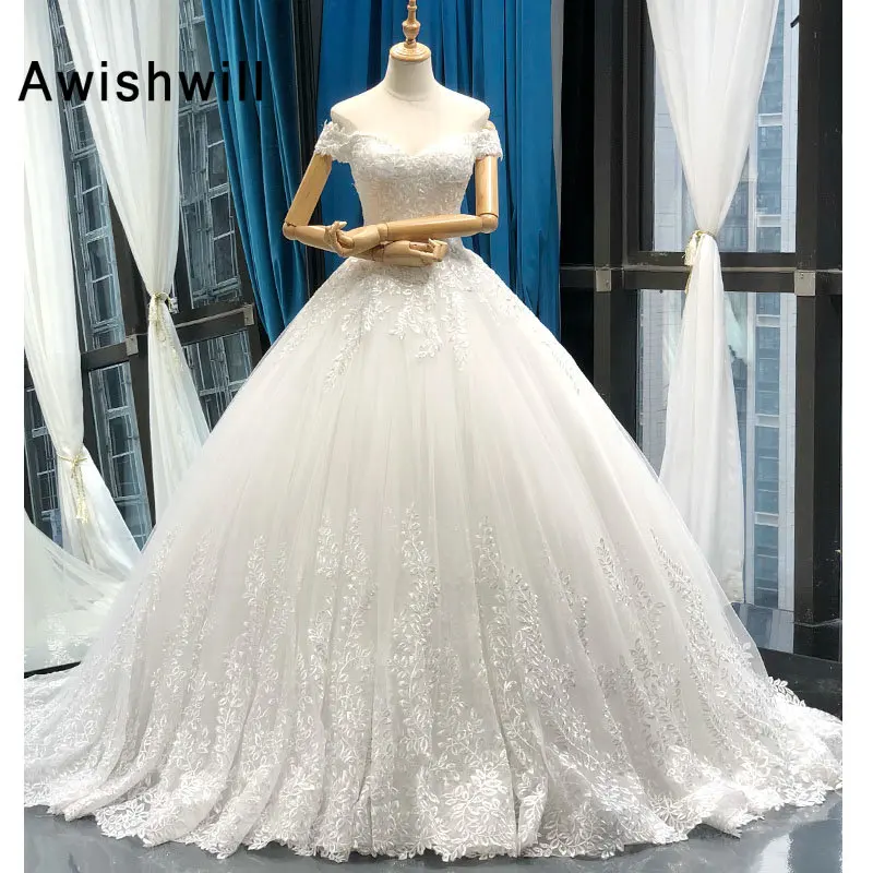 Vestido de Noiva 2019 Princess Wedding Dresses Off Shoulder Applique Lace Ball Gown Bridal Dress Plus Size Robe De Mariee
Vestido de Noiva 2019 Princess Wedding Dresses Off Shoulder Applique Lace Ball Gown Bridal Dress Plus Size Robe De Mariee