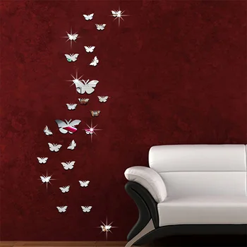 25pcs Acrylic butterfly decorative mirror wall stickers environmentally high-quality livingroom bedroom decorative DIY mirror
25pcs Acrylic butterfly decorative mirror wall stickers environmentally high-quality livingroom bedroom decorative DIY mirror