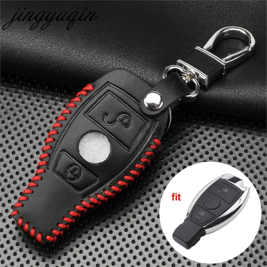 jingyuqin Leather Smart Auto Key Case 2 Button for Mercedes Benz Support NEC BGA 2000+Year W210 W211 W124 W202 Remote Fob Cover
jingyuqin Leather Smart Auto Key Case 2 Button for Mercedes Benz Support NEC BGA 2000+Year W210 W211 W124 W202 Remote Fob Cover