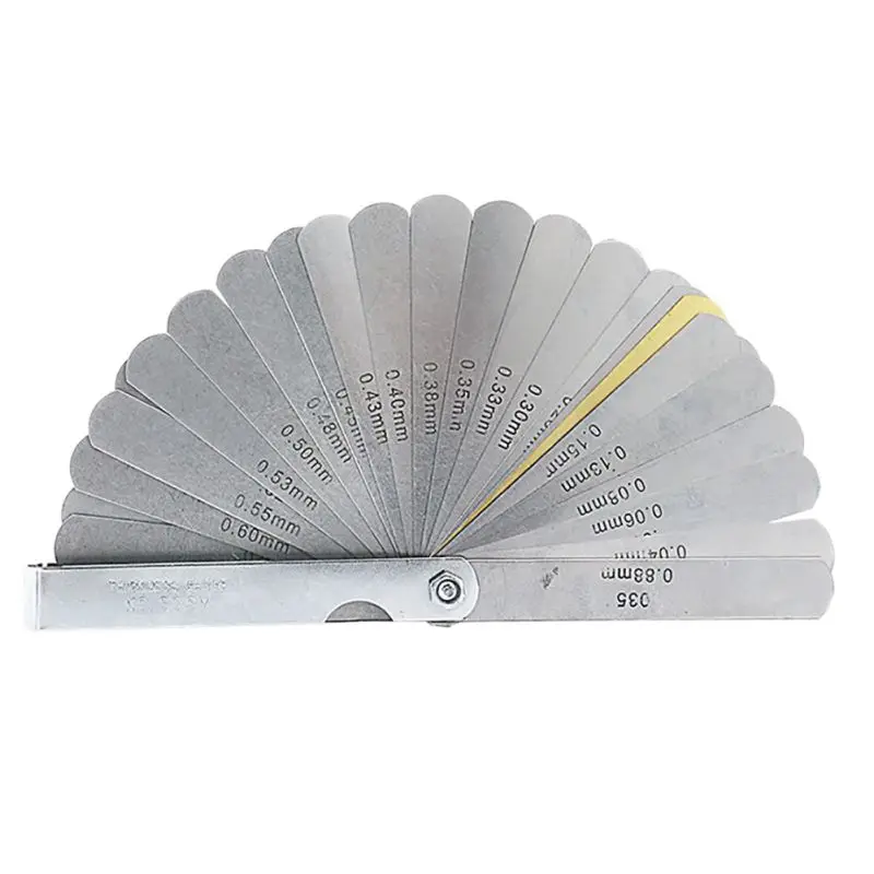 High Quality 32 Blades Feeler Gauge Metric Gap Filler 0.04-0.88mm Thickness Gage For Measurment Tool
High Quality 32 Blades Feeler Gauge Metric Gap Filler 0.04-0.88mm Thickness Gage For Measurment Tool