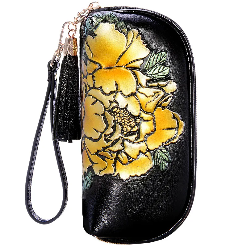 Genuine Leather Peony Long Wallet Women 2018 New Tide Retro Embossing Real Leather Zipper Hand Wallet Luxury Dress Clutch Purse
Genuine Leather Peony Long Wallet Women 2018 New Tide Retro Embossing Real Leather Zipper Hand Wallet Luxury Dress Clutch Purse