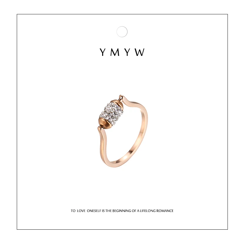 YMYW Stylish Unique Can Be Rotated Rhinestone Crystal Ring 316L Stainless Steel Luxury Brand Ring for Women Bagues Pour Femme
YMYW Stylish Unique Can Be Rotated Rhinestone Crystal Ring 316L Stainless Steel Luxury Brand Ring for Women Bagues Pour Femme