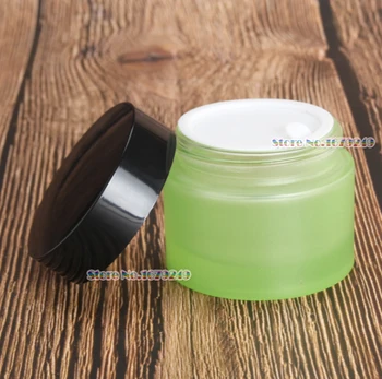 50g/50ml Green colour Frosted empty cosmetic cream jar bottle cream bottle cap/Black cap/cosmetics Bottle glass 200pcs/lot
50g/50ml Green colour Frosted empty cosmetic cream jar bottle cream bottle cap/Black cap/cosmetics Bottle glass 200pcs/lot