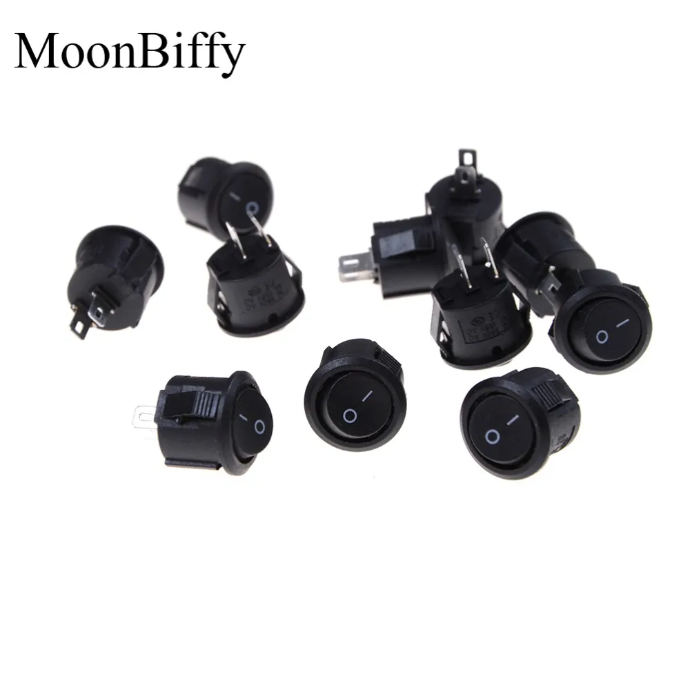 10pcs WholeSale Dropshipping MOONBIFFY 16mm Diameter Small Round Boat Rocker Switches 2 Pin ON-OFF Rocker Switch Black Mini
10pcs WholeSale Dropshipping MOONBIFFY 16mm Diameter Small Round Boat Rocker Switches 2 Pin ON-OFF Rocker Switch Black Mini