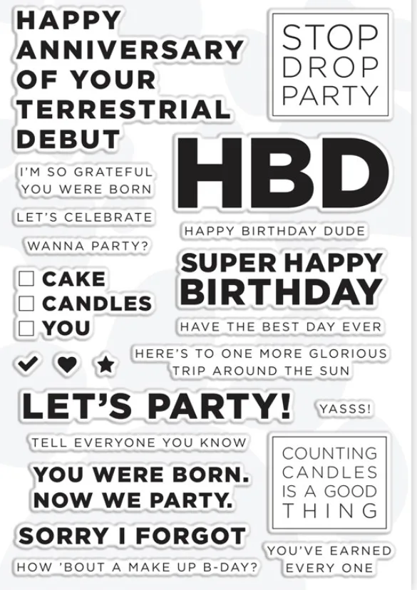HBD transparent Clear Silicone Stamp/Seal for DIY scrapbooking/photo album Decorative clear stamp sheets B060
HBD transparent Clear Silicone Stamp/Seal for DIY scrapbooking/photo album Decorative clear stamp sheets B060