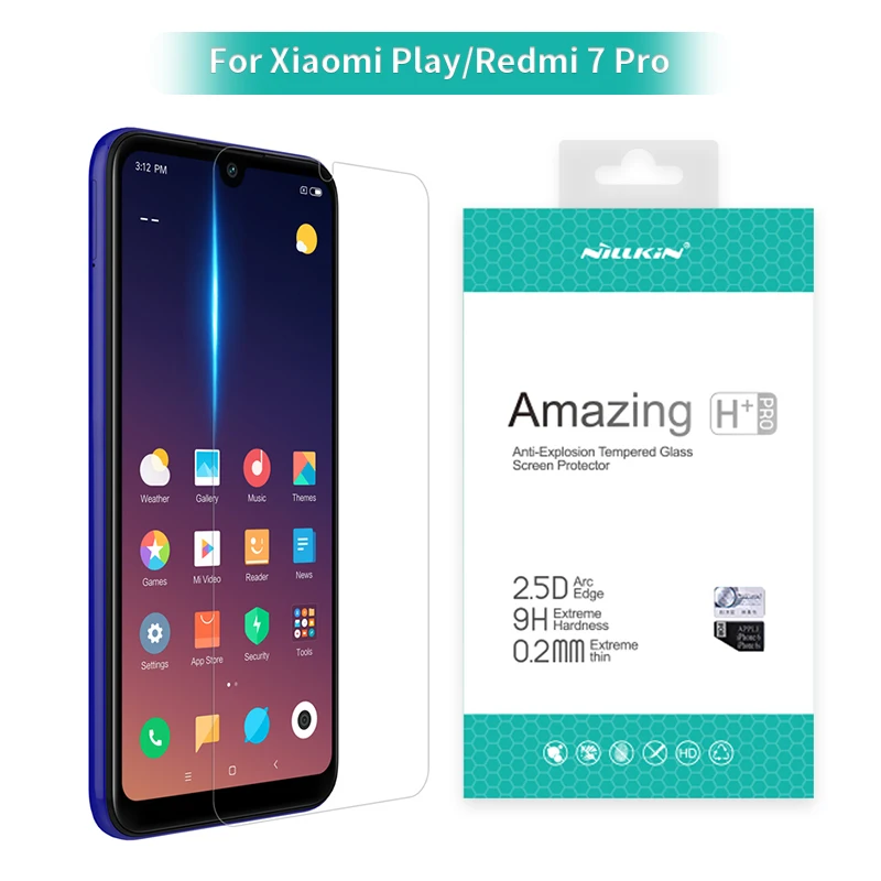 For xiaomi redmi 7 pro glass Screen Protector 5.84'' NILLKIN Amazing H/H+PRO 9H Tempered Glass Protector for xiaomi play mi play
For xiaomi redmi 7 pro glass Screen Protector 5.84'' NILLKIN Amazing H/H+PRO 9H Tempered Glass Protector for xiaomi play mi play