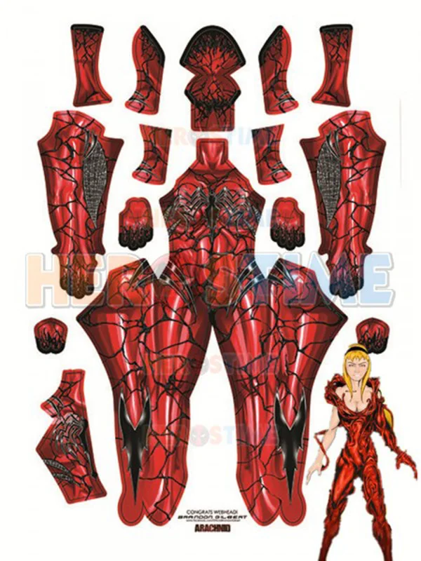 Carnage Gwen Spider Female Costume Red Elasticity Spandex Tight Adult Spiderman Cosplay Zentai suit Custom Free shipping
Carnage Gwen Spider Female Costume Red Elasticity Spandex Tight Adult Spiderman Cosplay Zentai suit Custom Free shipping