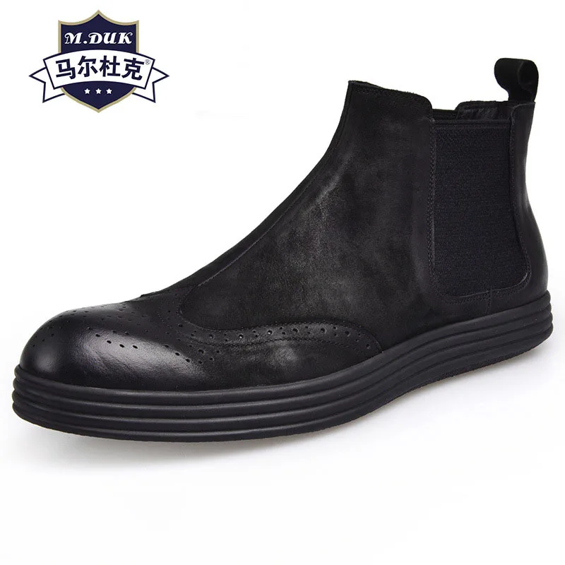 Autumn winter thick Genuine Leather Riding boots men all-match cowhide mens Chelsea boots breathable sneaker men casual shoes
Autumn winter thick Genuine Leather Riding boots men all-match cowhide mens Chelsea boots breathable sneaker men casual shoes