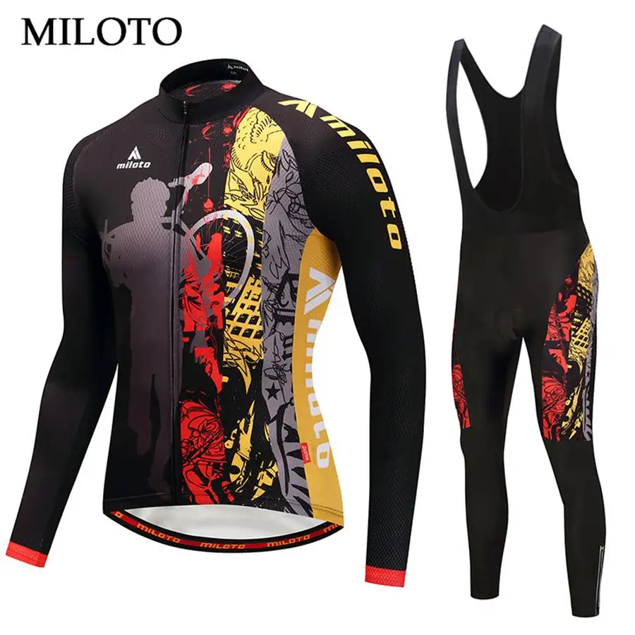 Miloto Long Sleeve Cycling Jersey Men Spring cycling clothing maillot ciclismo roupa ciclismo Bib Pants Cycling set
Miloto Long Sleeve Cycling Jersey Men Spring cycling clothing maillot ciclismo roupa ciclismo Bib Pants Cycling set