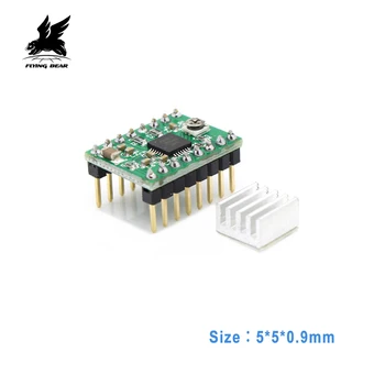 Flying Bear 3D Printer parts StepStick Reprap 3pcs/lot A4988 Stepper Motor Driver with heatsink default 0.5A MAX 1A
Flying Bear 3D Printer parts StepStick Reprap 3pcs/lot A4988 Stepper Motor Driver with heatsink default 0.5A MAX 1A