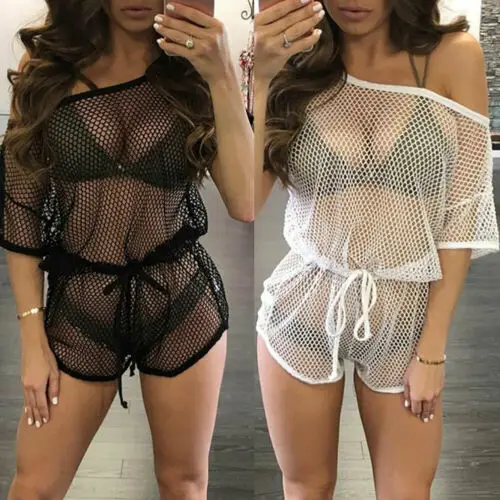 Summer Mesh Cover-Ups Women Straps Swimwear Bathing Suit One Piece Hollow Out Dress Crochet Bikini Cover Up Beach Dress
Summer Mesh Cover-Ups Women Straps Swimwear Bathing Suit One Piece Hollow Out Dress Crochet Bikini Cover Up Beach Dress