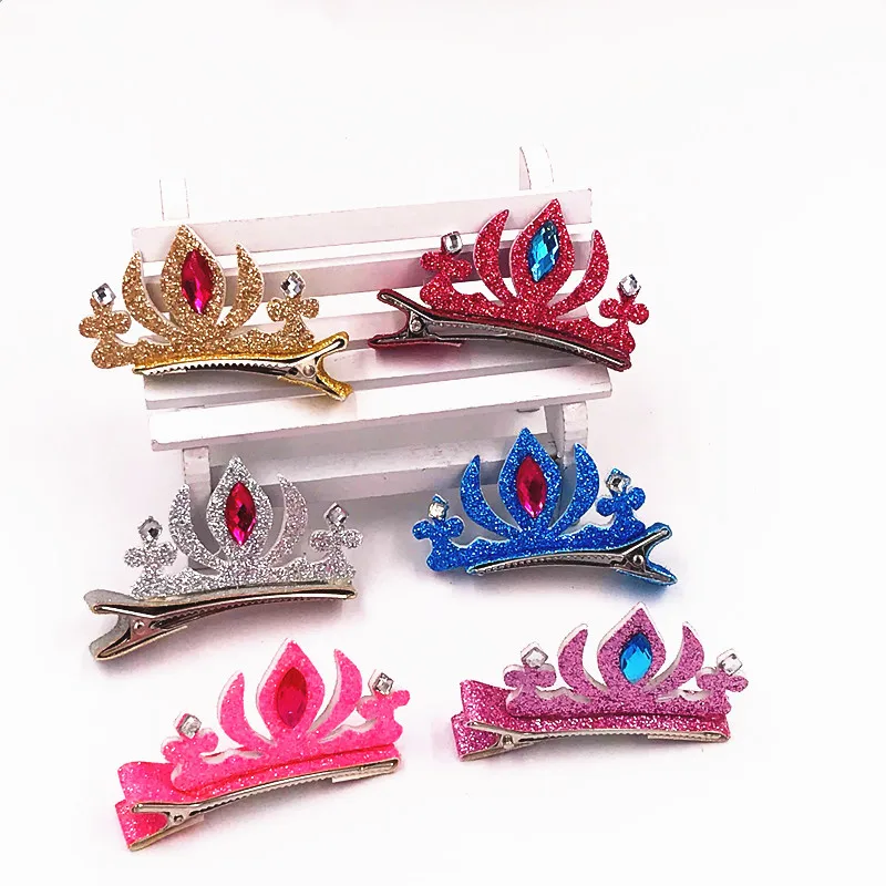 1PCS Cute Cartoon Princess Girls Elsa Tiaras Crown Shiny Rhinestone Hairpins Kids Hair Accessories Barrette Hair clips Headdress
1PCS Cute Cartoon Princess Girls Elsa Tiaras Crown Shiny Rhinestone Hairpins Kids Hair Accessories Barrette Hair clips Headdress