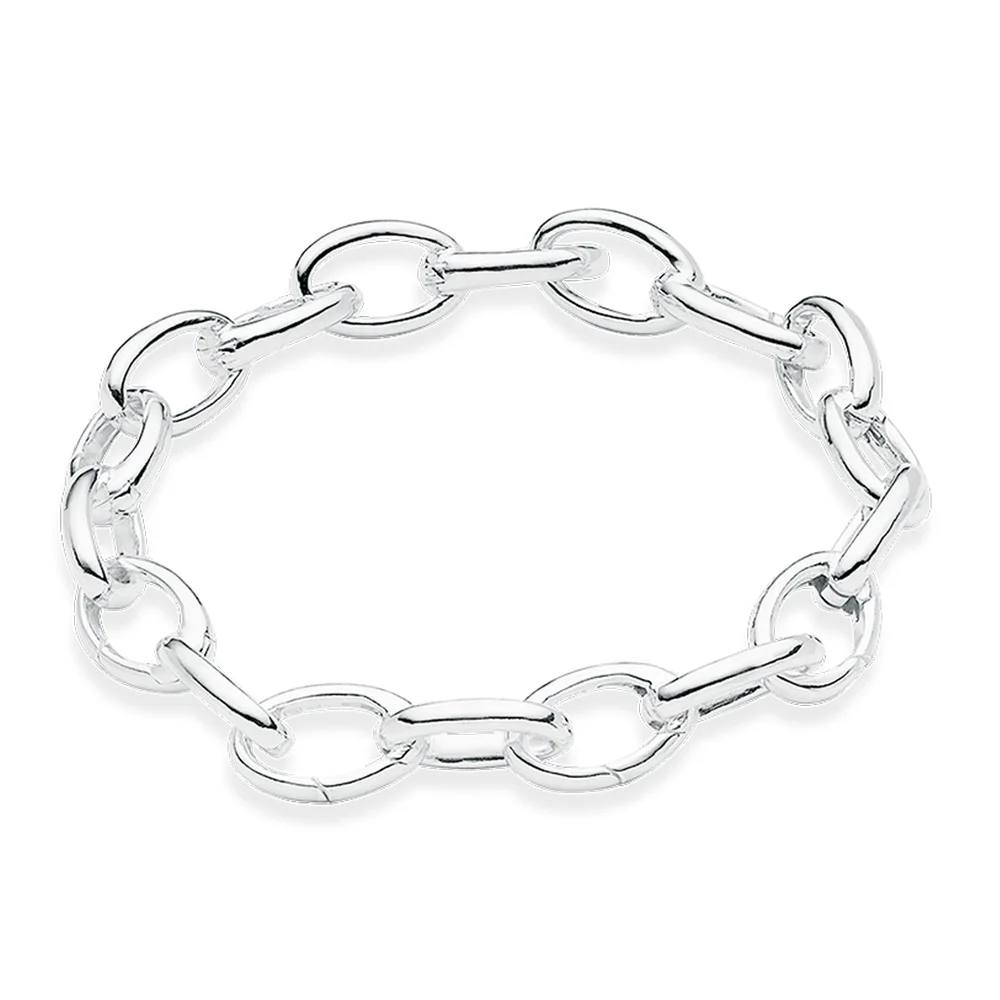 Silver Plated Basic Bracelet with Single Click Link Fit Charms, European Most Fashion DIY Bracelet Jewelry Accessories For Women
Silver Plated Basic Bracelet with Single Click Link Fit Charms, European Most Fashion DIY Bracelet Jewelry Accessories For Women