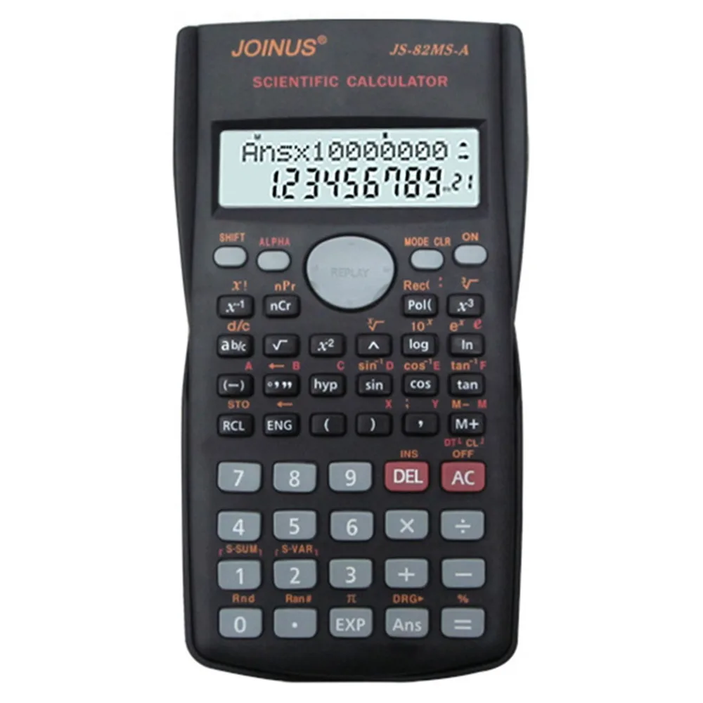 Multifunctional Scientific 2 Line LCD Display Calculator Portable Handheld Function Calculator 240 Functions
Multifunctional Scientific 2 Line LCD Display Calculator Portable Handheld Function Calculator 240 Functions