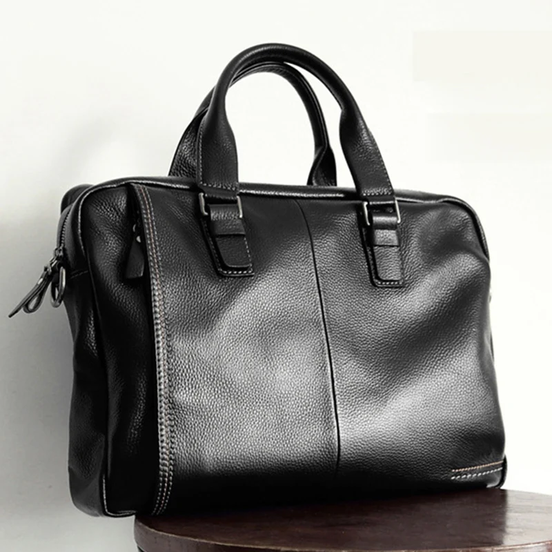 Fashion Natural Cow Leather Briefcase Business Men's Travel bag Handbag Brand Soft Leather Laptop Tote Male Crossbody bag 2019
Fashion Natural Cow Leather Briefcase Business Men's Travel bag Handbag Brand Soft Leather Laptop Tote Male Crossbody bag 2019