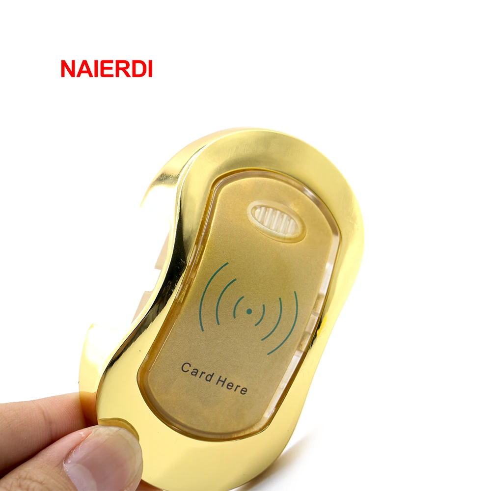 NAIERDI Gold/Silver Smart RFID Digital Lock Sauna Locks Cabinet Drawer Lock IR Card Safe Induction Electronic Cabinet Lock
NAIERDI Gold/Silver Smart RFID Digital Lock Sauna Locks Cabinet Drawer Lock IR Card Safe Induction Electronic Cabinet Lock