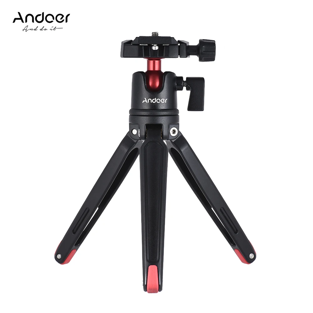 Andoer Mini Handheld Travel Tabletop Tripod Stand with Ball Head for Canon Nikon Sony DSLR Mirrorless for Smartphone for GoPro 5
Andoer Mini Handheld Travel Tabletop Tripod Stand with Ball Head for Canon Nikon Sony DSLR Mirrorless for Smartphone for GoPro 5