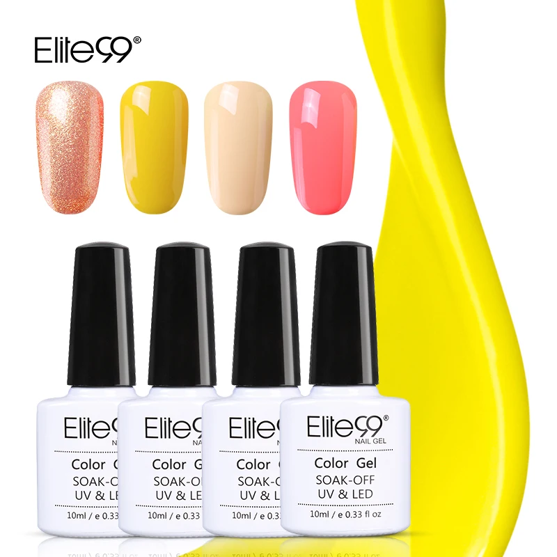 Elite99 Yellow Series UV Gel Nail Gel Polish Soak Off Gel Long Lasting Hot Sales Polish Nail Art Varnish Semi Permanent Gel 10ml
Elite99 Yellow Series UV Gel Nail Gel Polish Soak Off Gel Long Lasting Hot Sales Polish Nail Art Varnish Semi Permanent Gel 10ml