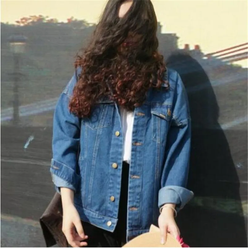 Bf Wind Autumn And Winter Women Denim Jacket 2017 Vintage Harajuku Oversize Loose Female Jeans Coat Solid Slim Chaquetas Mujer
Bf Wind Autumn And Winter Women Denim Jacket 2017 Vintage Harajuku Oversize Loose Female Jeans Coat Solid Slim Chaquetas Mujer