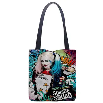 New Arrive Custom Suicide Squad printed canvas tote bag convenient shopping bag woman bag student bag Custom your image
New Arrive Custom Suicide Squad printed canvas tote bag convenient shopping bag woman bag student bag Custom your image
