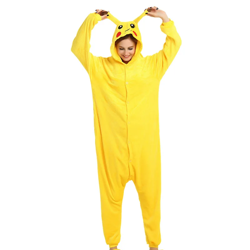 Pikachu Pokemon Kigurumi Onesie Adult Women Animal Pajamas Suit Flannel Warm Sleepwear Onepiece Winter Warm Pijama Cosplay
Pikachu Pokemon Kigurumi Onesie Adult Women Animal Pajamas Suit Flannel Warm Sleepwear Onepiece Winter Warm Pijama Cosplay