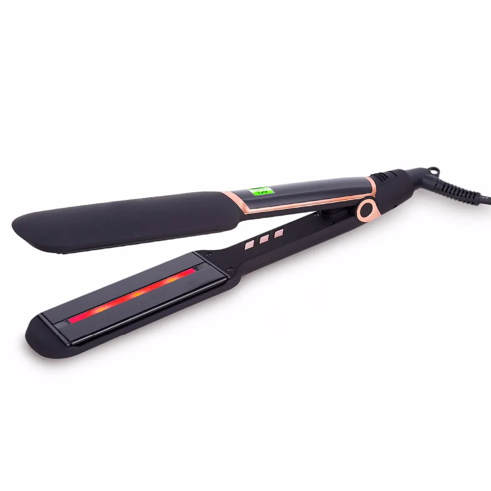 RUCHA wide plate infrared hair care flat iron 
