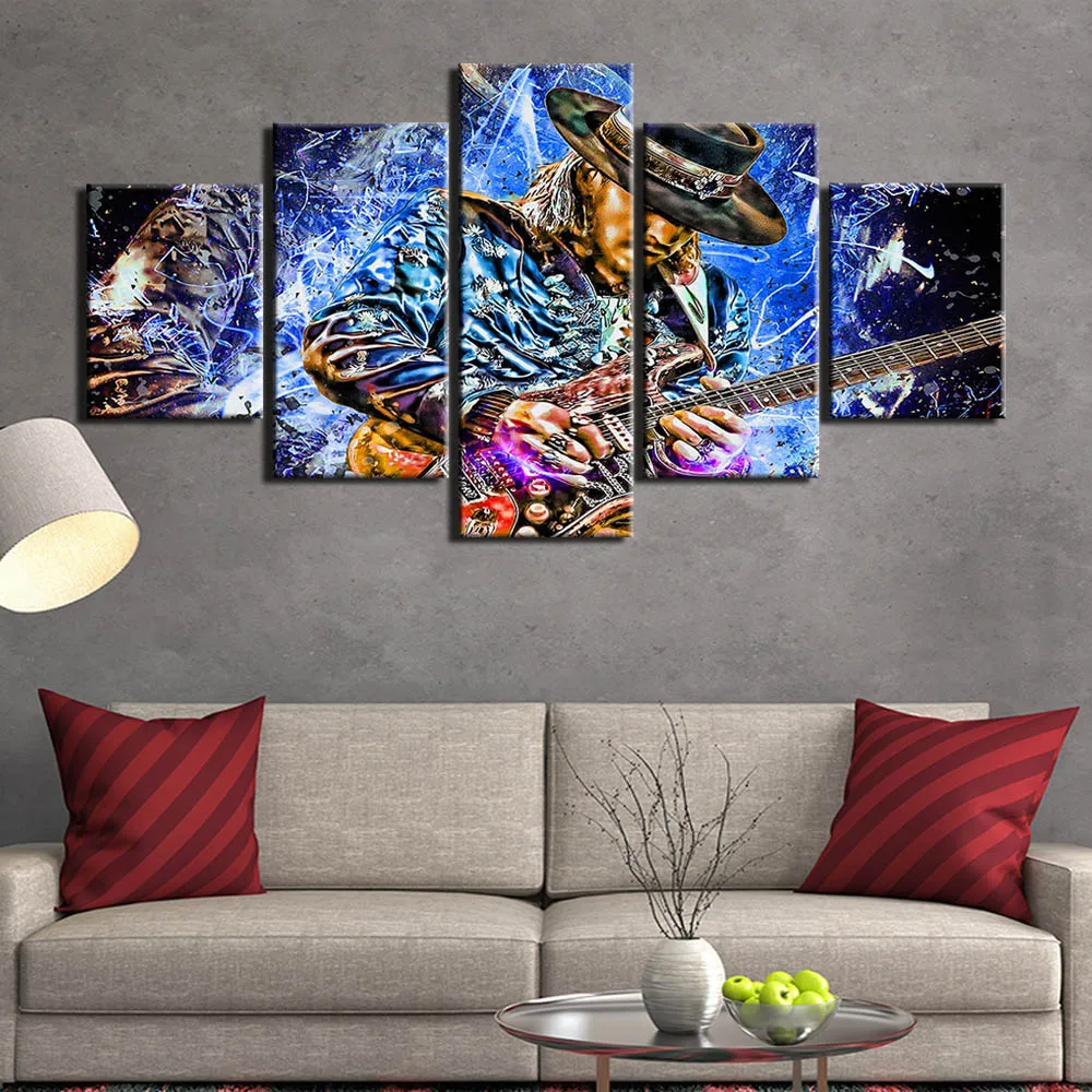 home decor 5 pieces music abstract Guitar master Stevie Ray Vaughan canvas wall art picture for living room posters and prints
home decor 5 pieces music abstract Guitar master Stevie Ray Vaughan canvas wall art picture for living room posters and prints