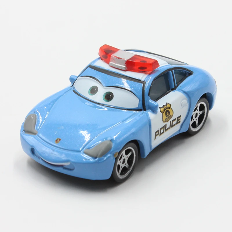 Disney Pixar тачки 1:55 ограниченная версия полиция Салли литые металлические игрушки