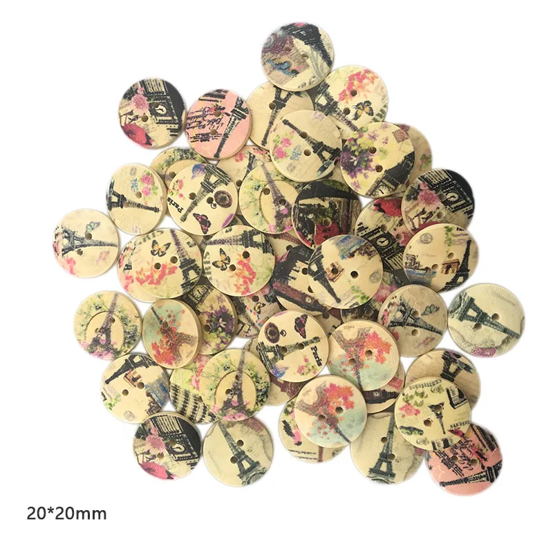 ZOPHIL 20mm 50pcs 2 Holes Wooden Buttons Eiffel Tower Style Sewing Scrapbooking Accessories DIY Sew Craft Decorative Wood
ZOPHIL 20mm 50pcs 2 Holes Wooden Buttons Eiffel Tower Style Sewing Scrapbooking Accessories DIY Sew Craft Decorative Wood