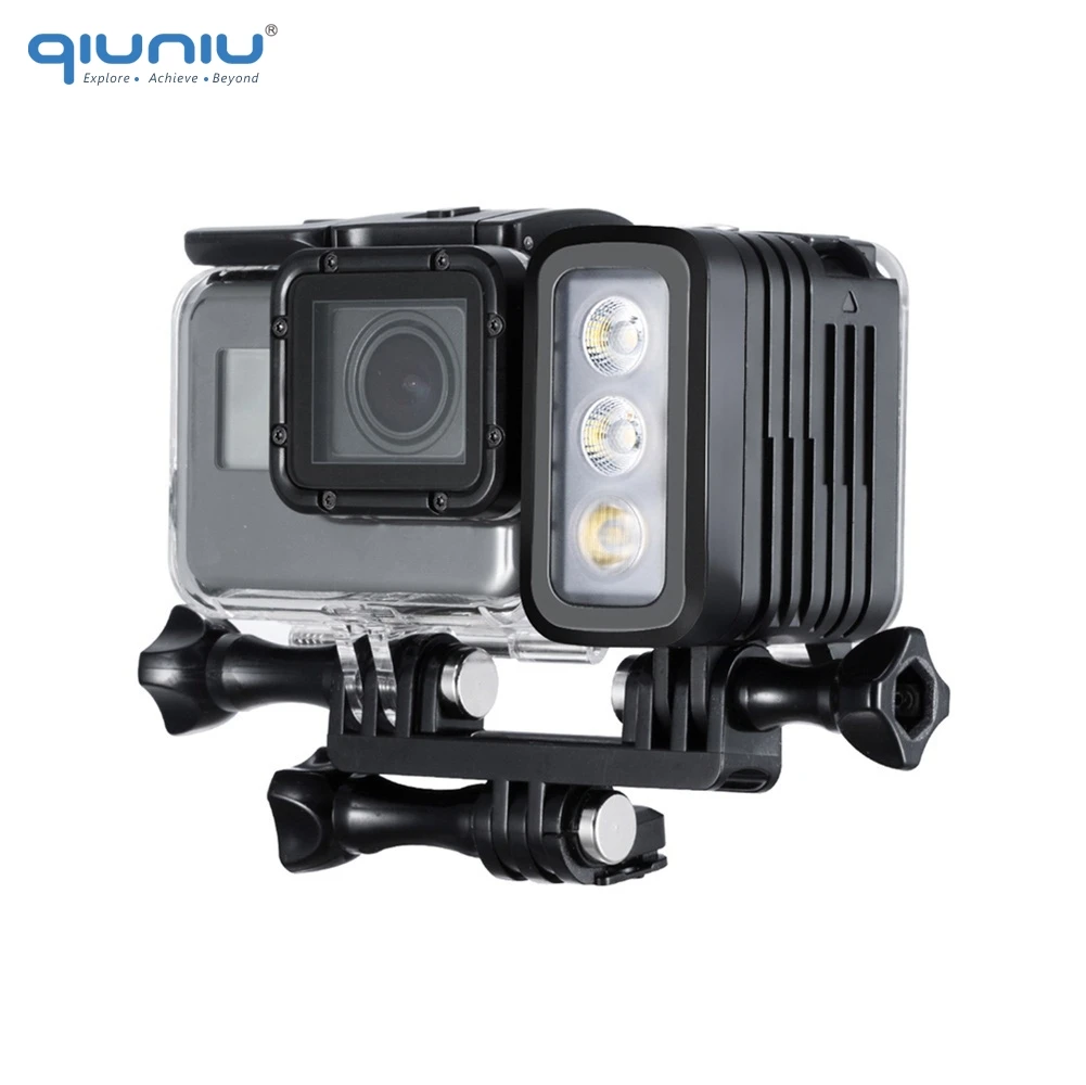 QIUNIU 50M Underwater Diving LED Light Waterproof Fill Light AHDBT-401 Dual Battery Spot Lamp for GoPro Hero 3 4 5 6 7 Black
QIUNIU 50M Underwater Diving LED Light Waterproof Fill Light AHDBT-401 Dual Battery Spot Lamp for GoPro Hero 3 4 5 6 7 Black