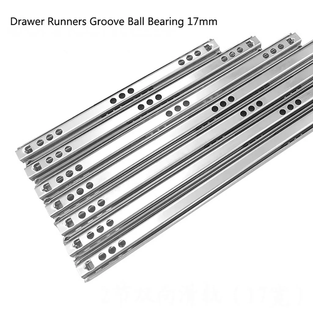 HOWTIENDA drawers Runners Groove Ball Bearing 17mm All Sizes zinc plated steel Drawer Runner 1pair New Arrival
HOWTIENDA drawers Runners Groove Ball Bearing 17mm All Sizes zinc plated steel Drawer Runner 1pair New Arrival