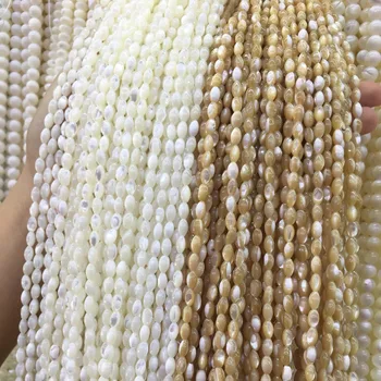 Natural Rice shape Trochus Top Shell Stone White Beads For Jewelry Making DIY Bracelet Necklace 4*7/5*8/6*9 mm Strand 15''
Natural Rice shape Trochus Top Shell Stone White Beads For Jewelry Making DIY Bracelet Necklace 4*7/5*8/6*9 mm Strand 15''