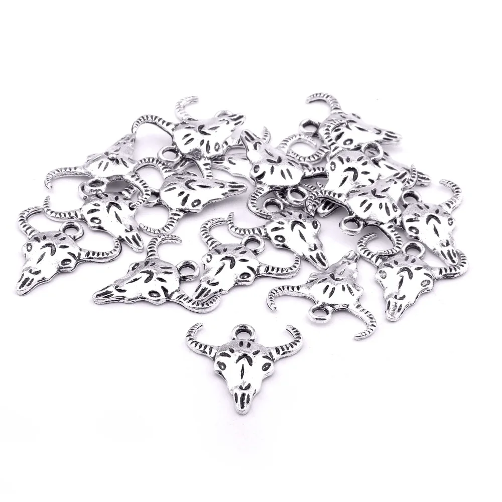 Vinswet Vintage Alloy Silver Bison Head Charm Pendants for Bracelets Jewelry Making Findings DIY Charms Handmade 20 Pcs 20*20MM
Vinswet Vintage Alloy Silver Bison Head Charm Pendants for Bracelets Jewelry Making Findings DIY Charms Handmade 20 Pcs 20*20MM