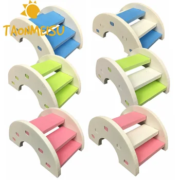 High quality Hamster Ladder Rainbow Bridge Pet Toys Wooden Bridge Small Animals Cage Accessories Pet Product 
High quality Hamster Ladder Rainbow Bridge Pet Toys Wooden Bridge Small Animals Cage Accessories Pet Product