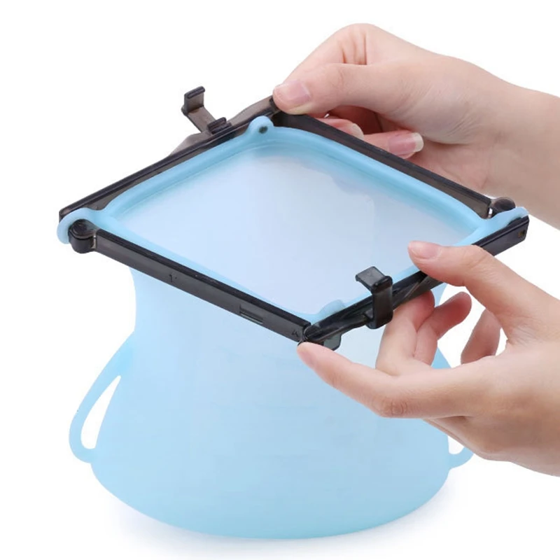 New-4Pcs Reusable Silicone Food Bags, Versatile Seal Preservation Bag Leakproof Food Container Storage Bags
New-4Pcs Reusable Silicone Food Bags, Versatile Seal Preservation Bag Leakproof Food Container Storage Bags