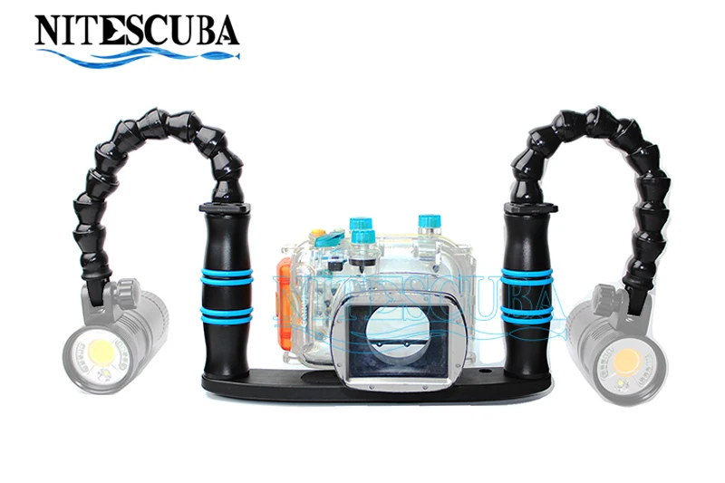 NiteScuba Diving handle tray Locline flex light arm bracket for TG5 Gopro Sony Canon Nikon Camera Housing Underwater Photography
NiteScuba Diving handle tray Locline flex light arm bracket for TG5 Gopro Sony Canon Nikon Camera Housing Underwater Photography
