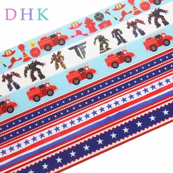 DHK 50yards US flag fire truck Transfer printed grosgrain Ribbon Accessory hairbow headwear decoration Wholesale OEM S1035
DHK 50yards US flag fire truck Transfer printed grosgrain Ribbon Accessory hairbow headwear decoration Wholesale OEM S1035